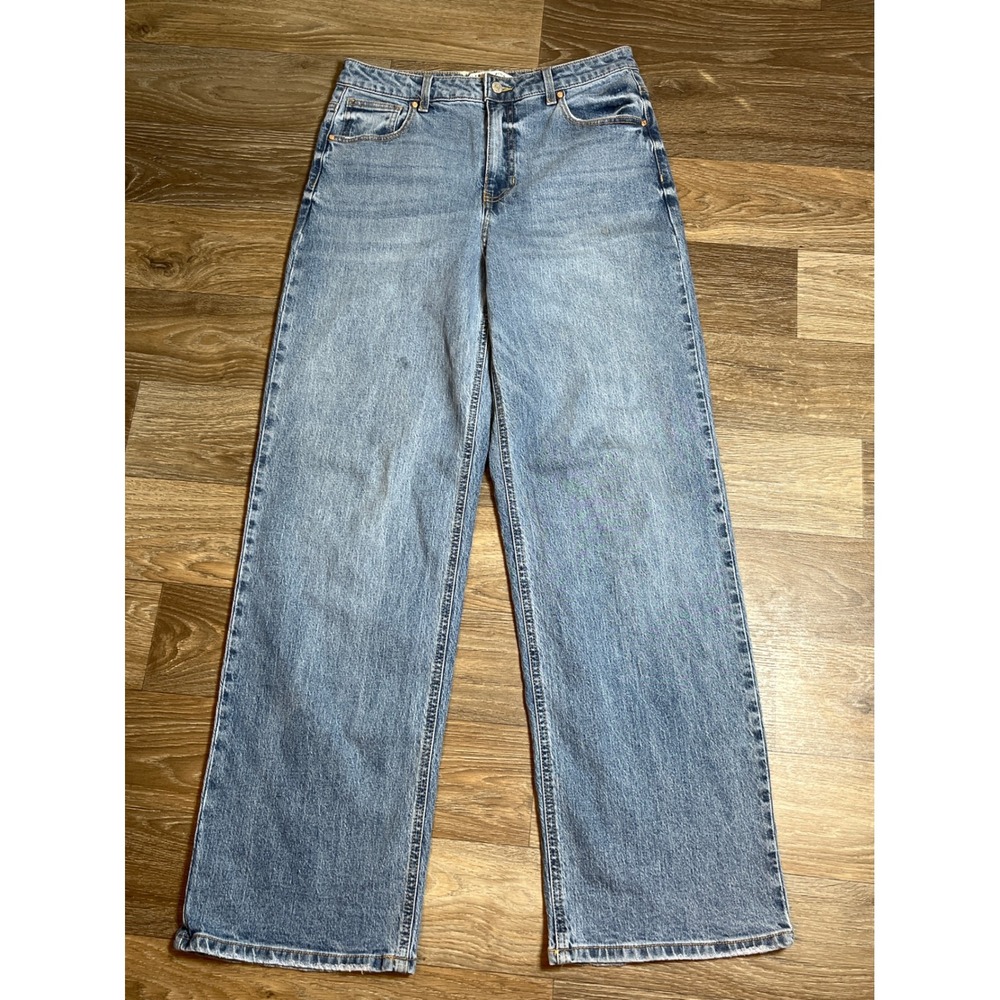 Y2K Celebrity Pink High Rise Wide Leg Baggy Jeans Light Wash‎ Streetwear Denim